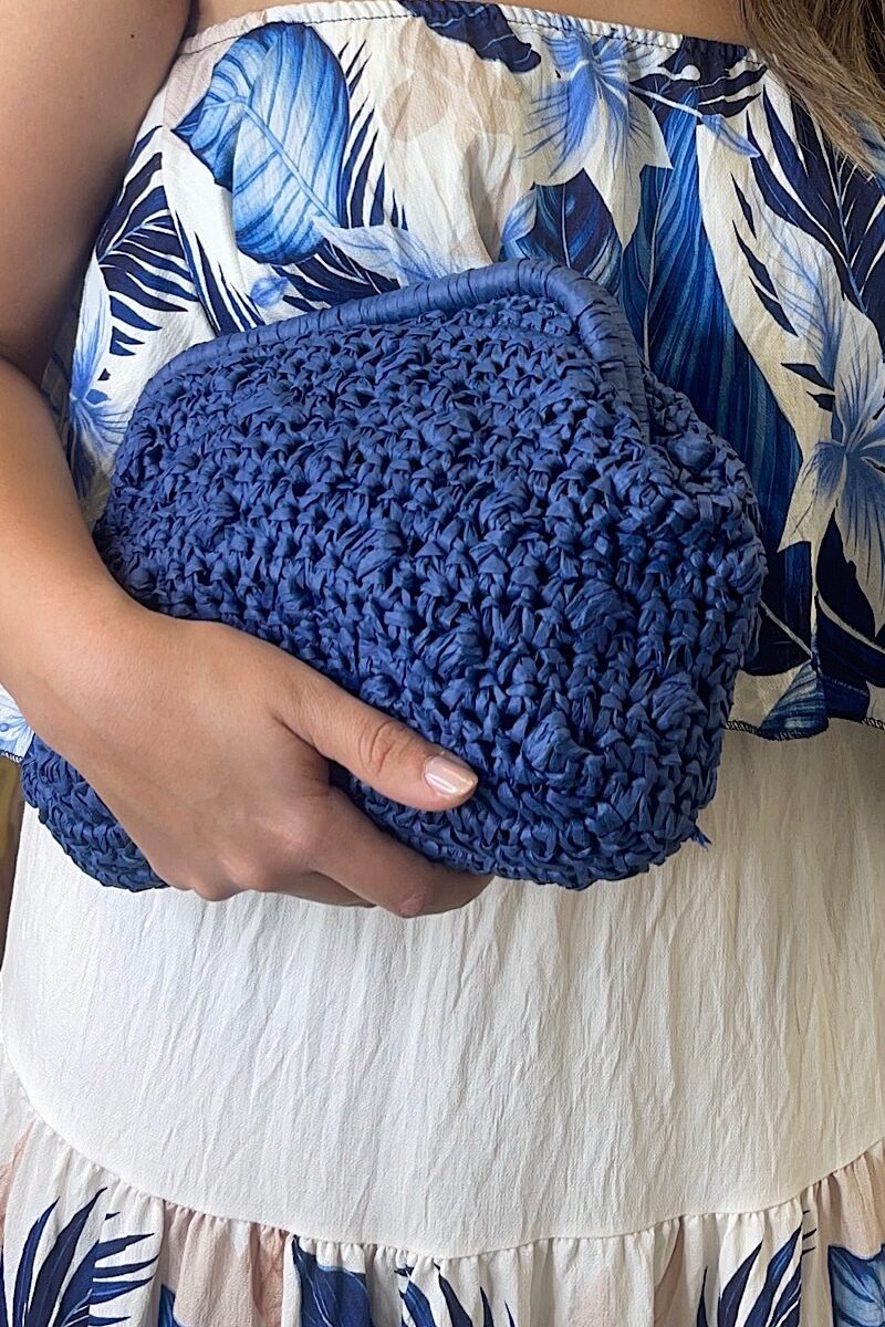 Bolso Marino Rafia