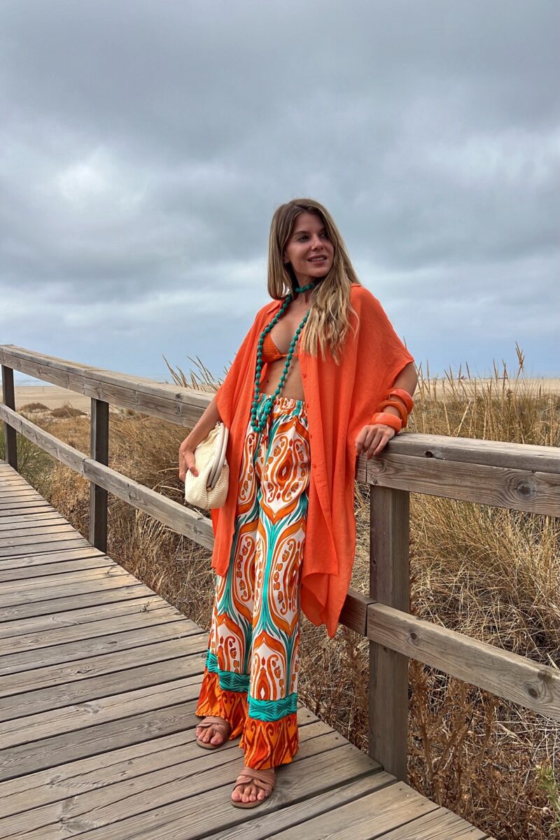 Camisa Naranja Midi