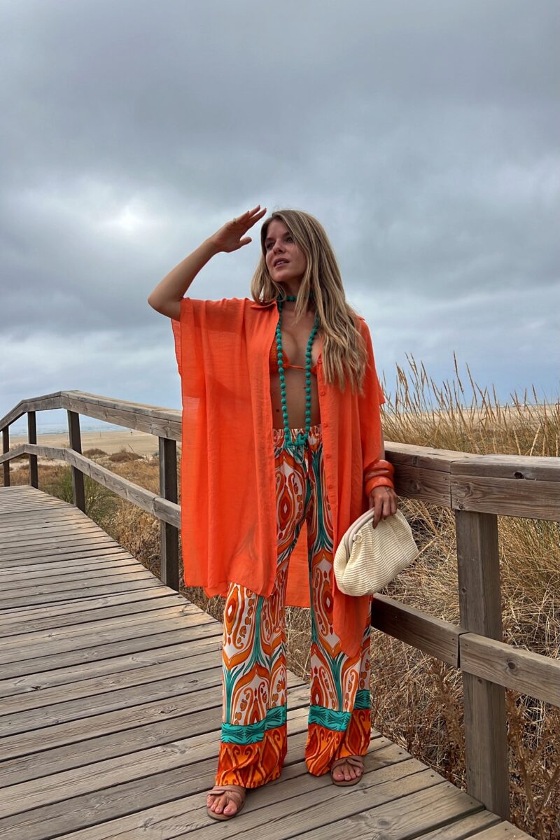 Camisa Naranja Midi