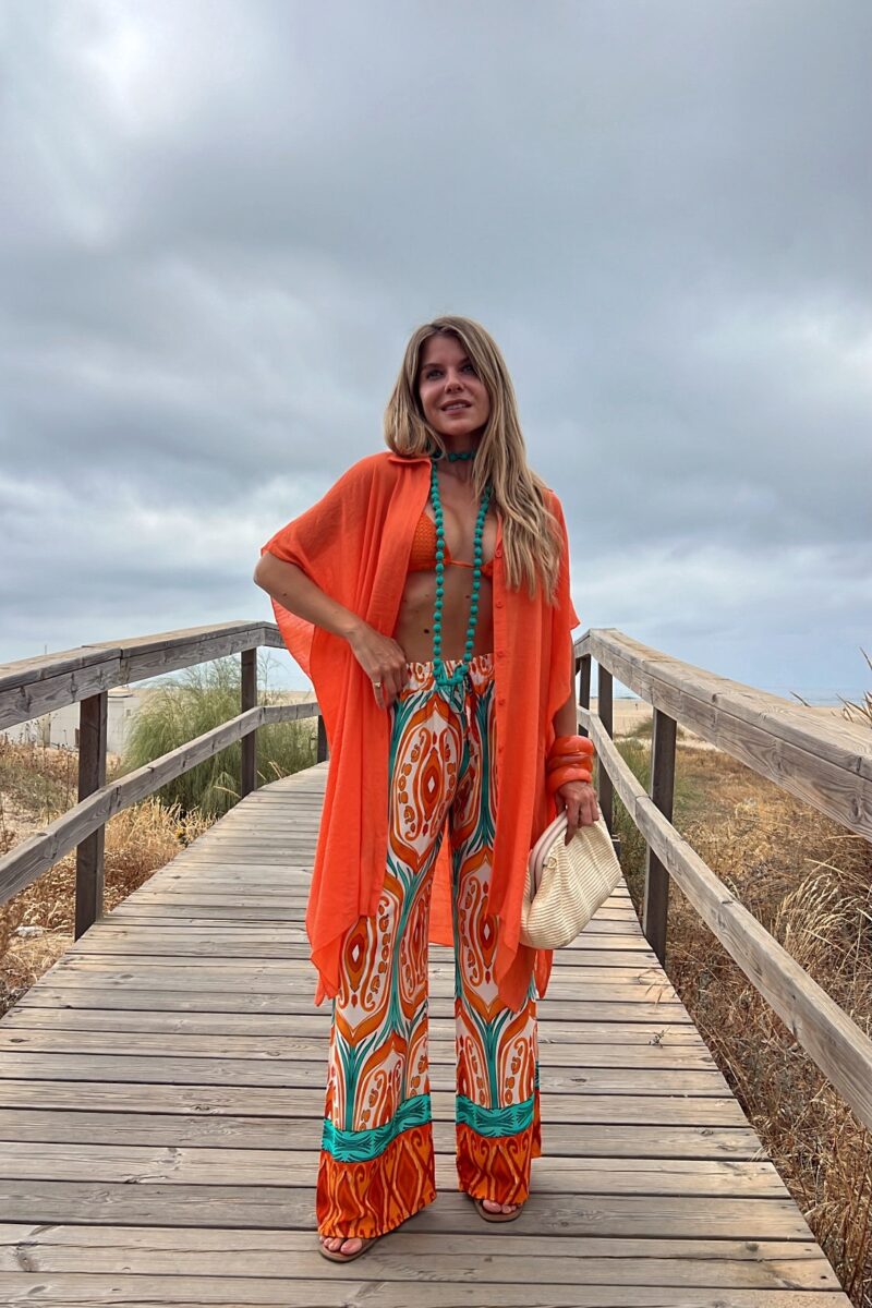 Camisa Naranja Midi