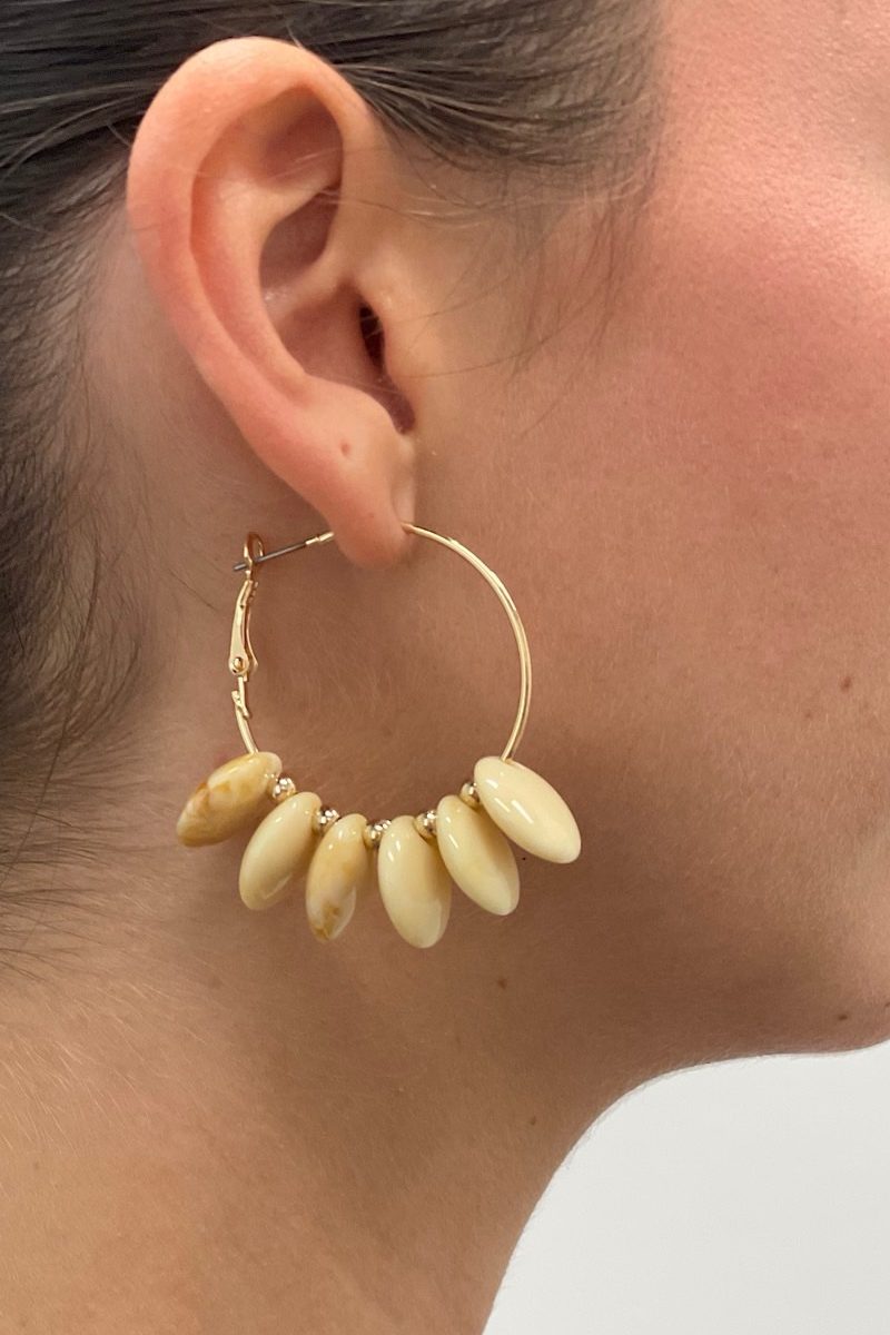 Pendientes Beige Trendy