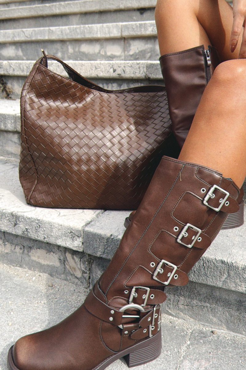 Botas Marron Biker