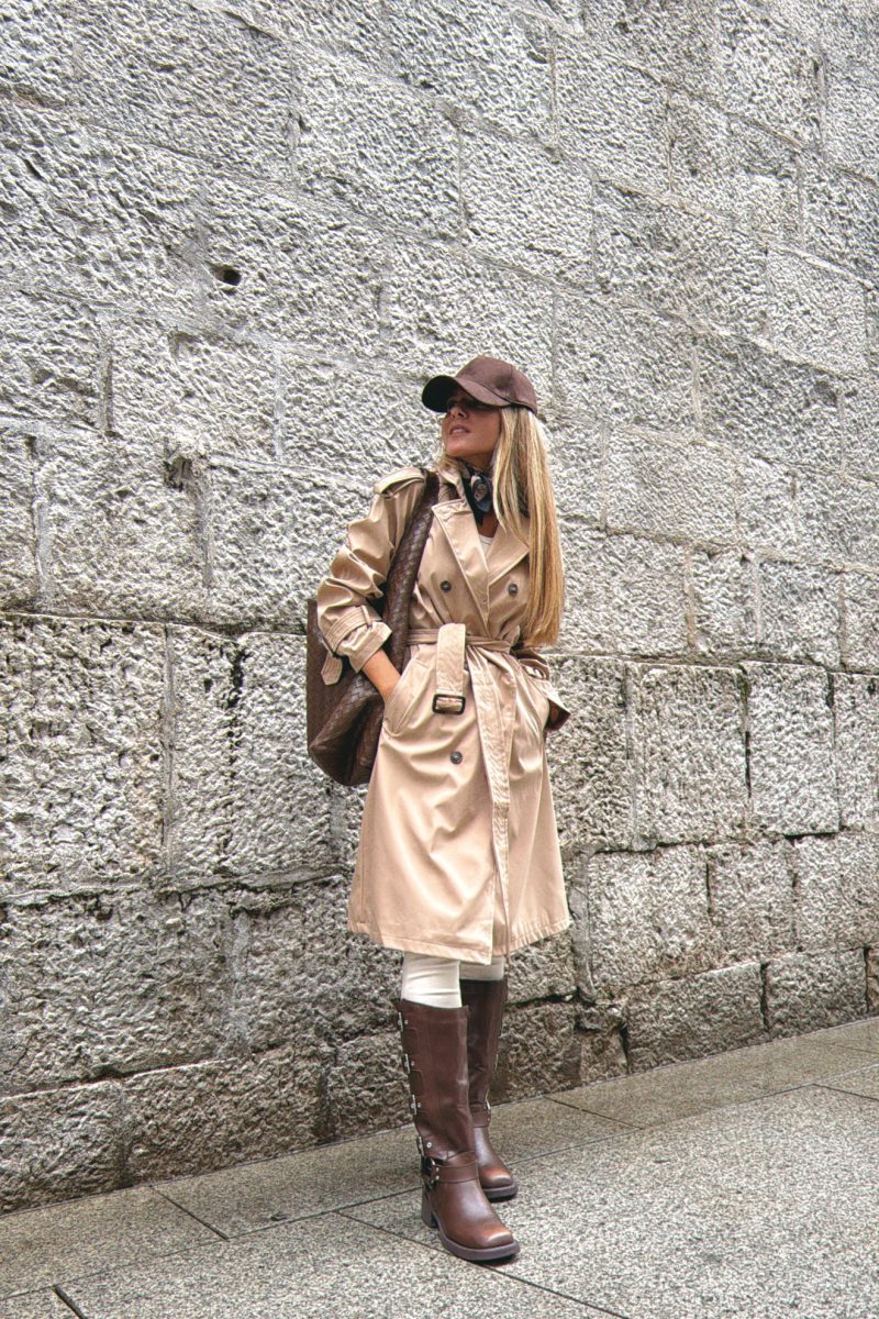 Gabardina Camel