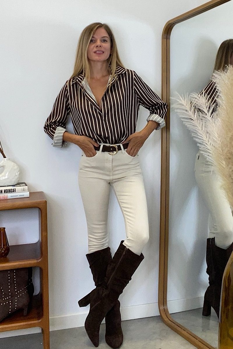 Pantalon Pitillo Crudo N2312-41