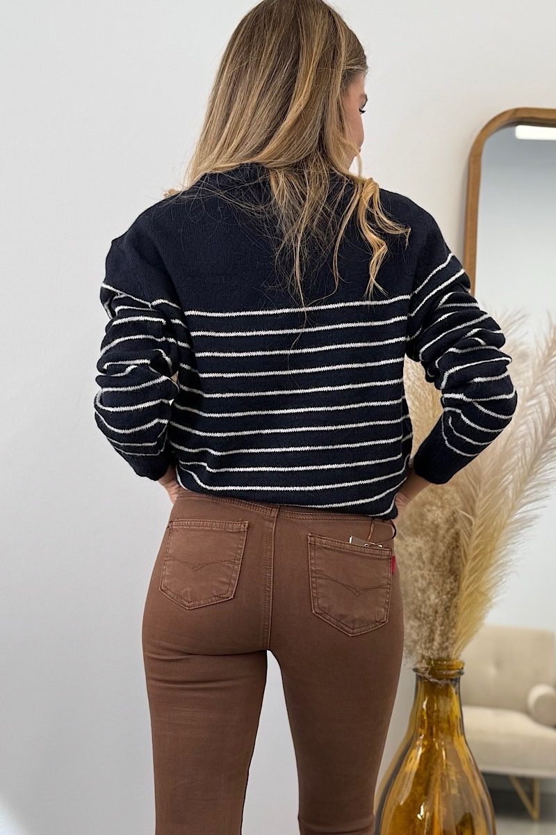 Pantalon Pitillo Marron N2312-15