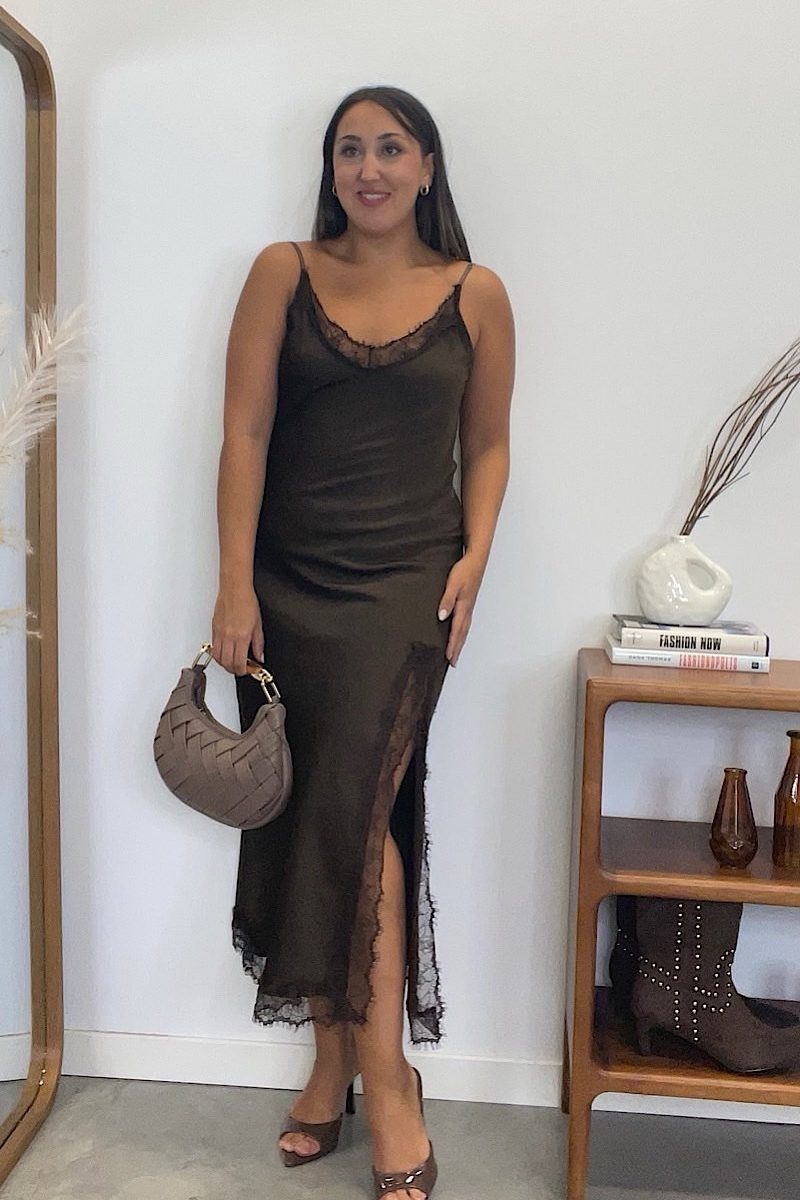 Vestido Marron Carmina