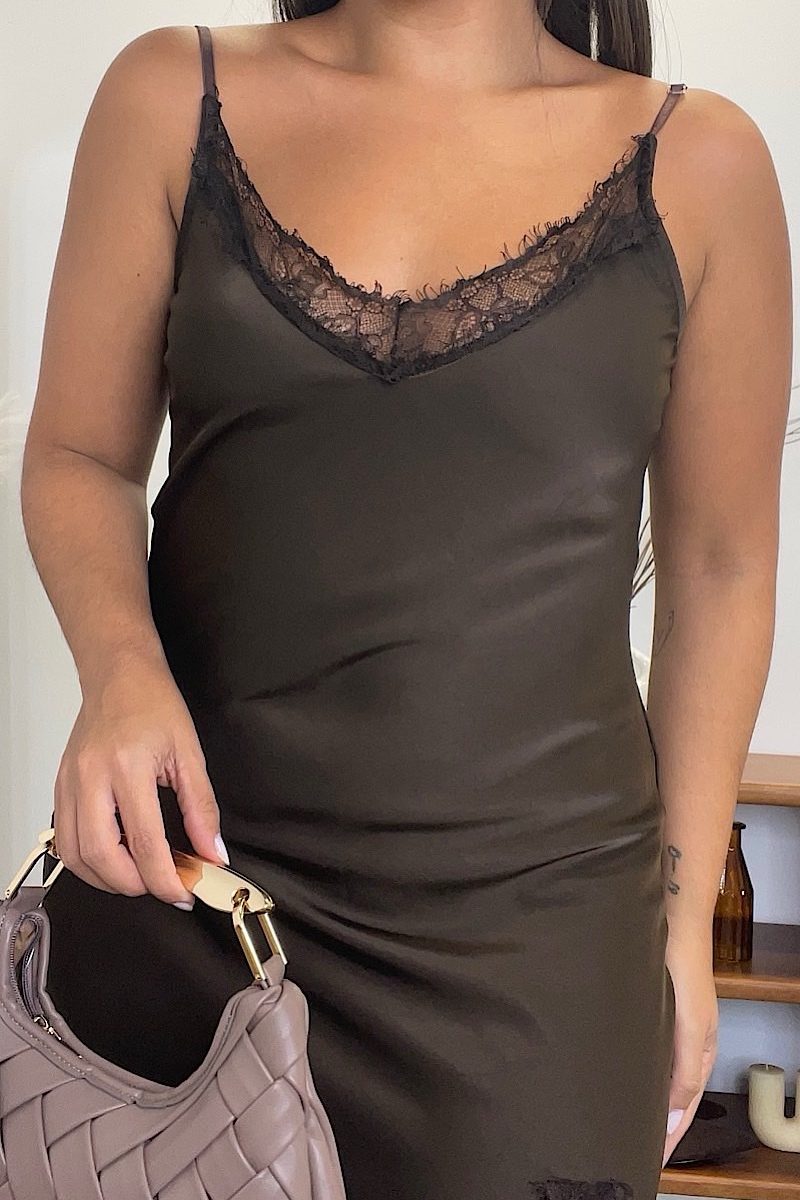 Vestido Marron Carmina