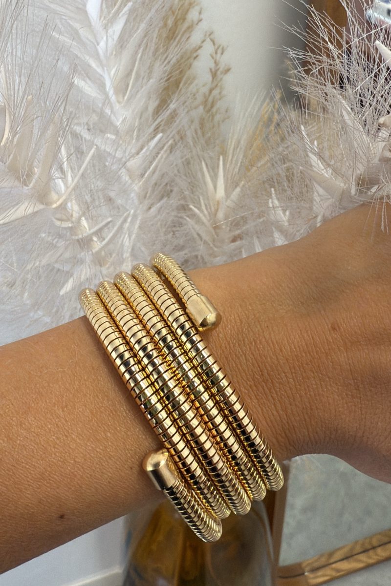 Pulsera Dorada Brazalete