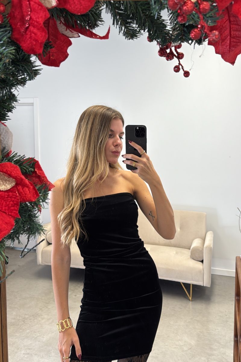 Vestido Negro Terciopelo