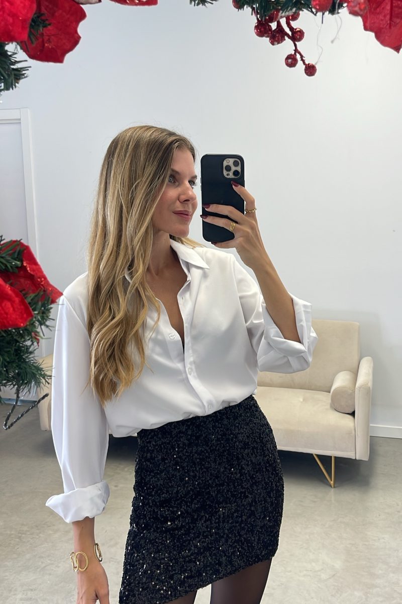 Falda Negra Lentejuelas