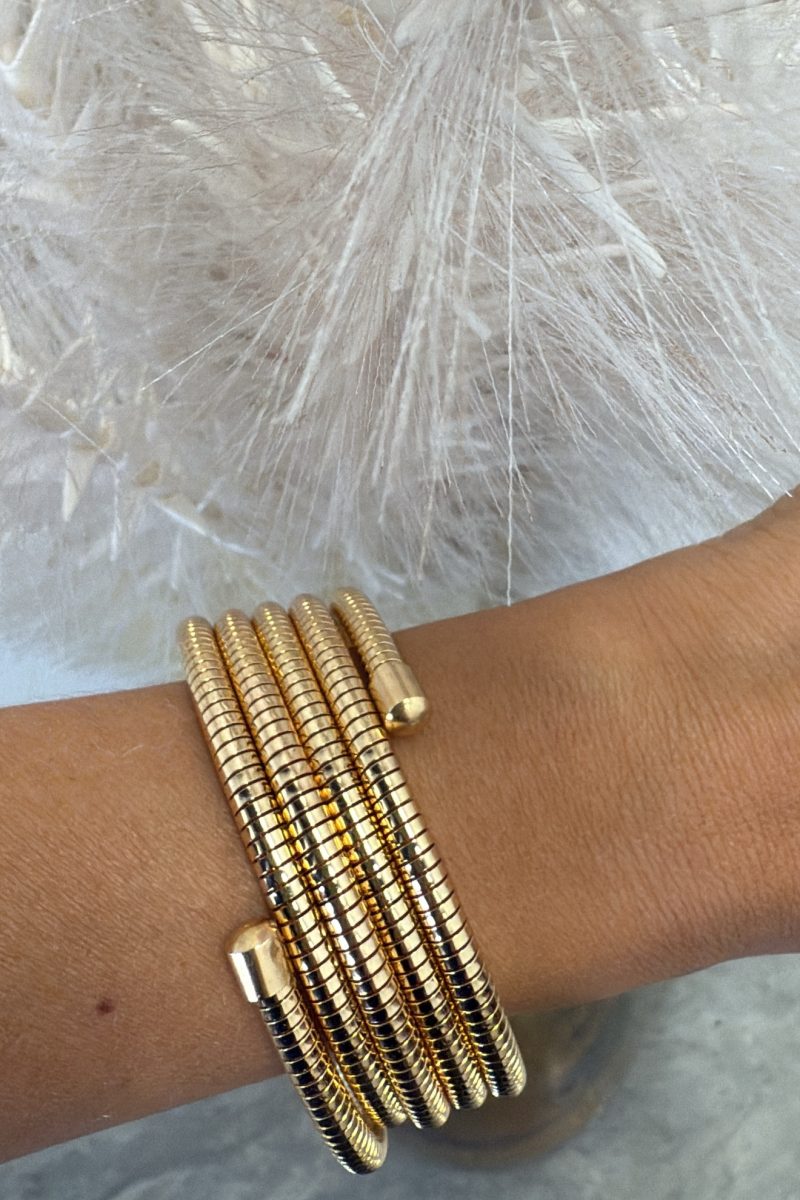 Pulsera Dorada Brazalete