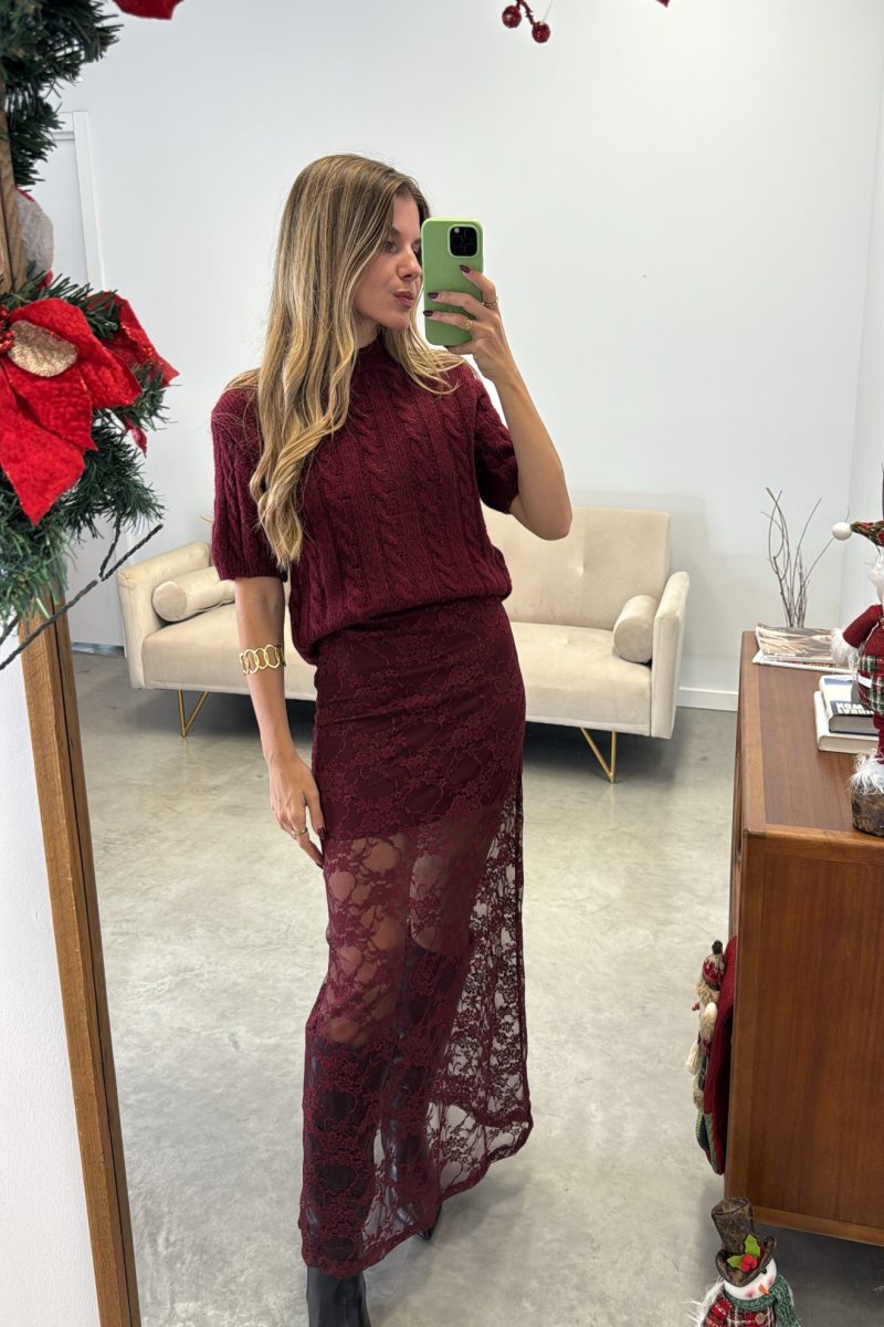 Jersey Burdeos Estela