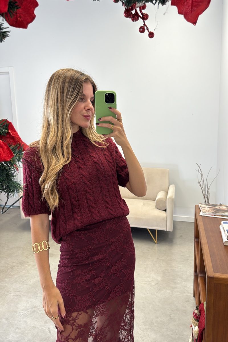 Jersey Burdeos Estela