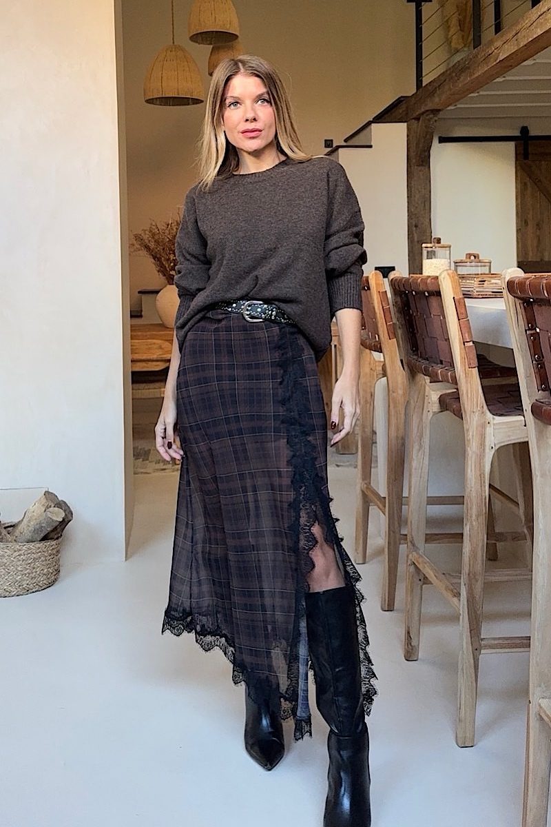 Falda Marron Brithis