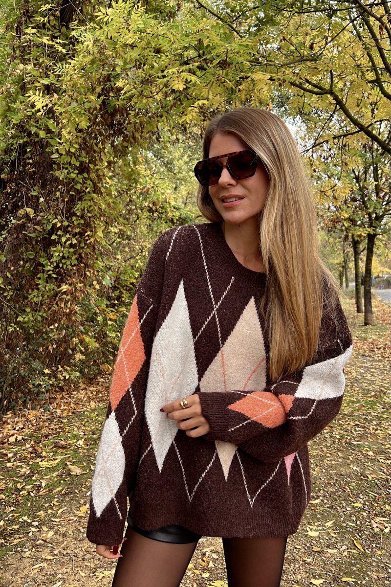 Jersey Marrón Rombos