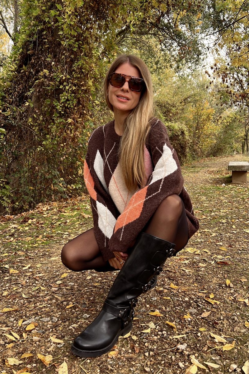 Jersey Marrón Rombos