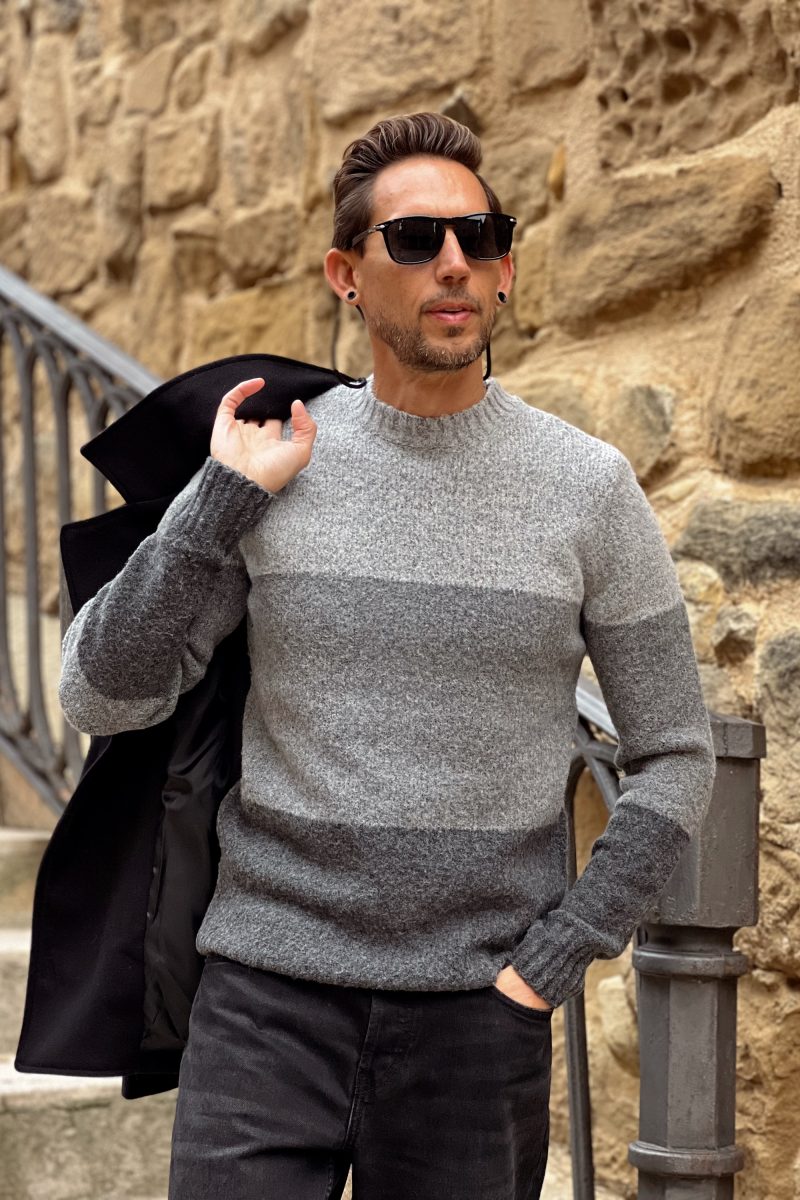 Jersey Gris Tricolor