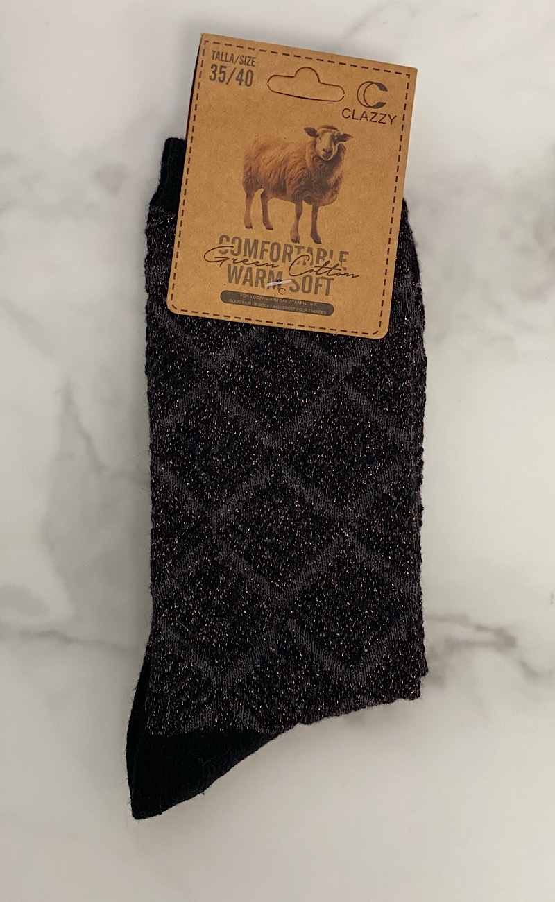 Calcetines Negro Lurex