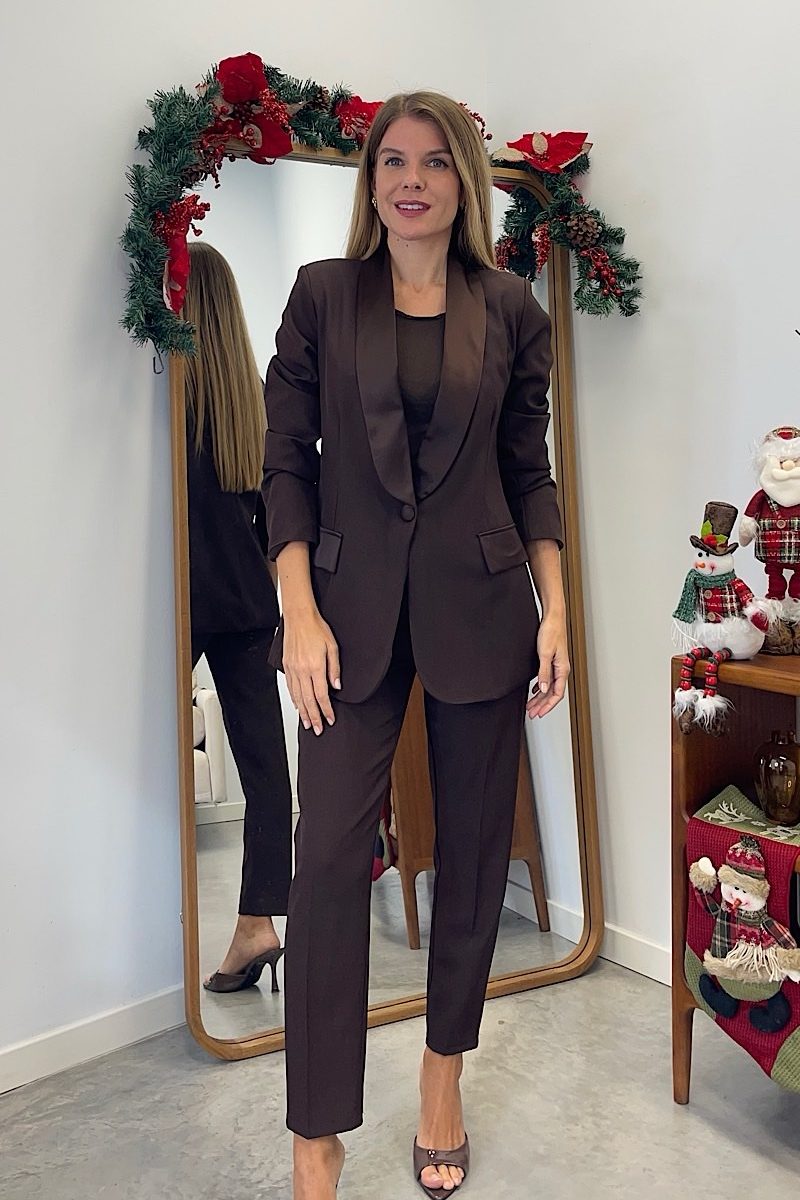 Traje Chocolate Smoking