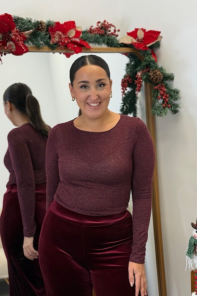 Pantalon Burdeos Velvet