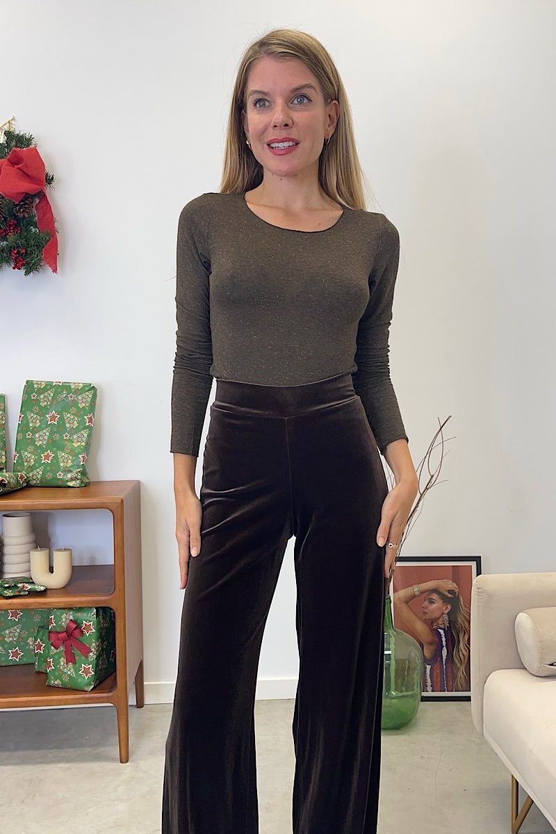 Camiseta Marron Lady