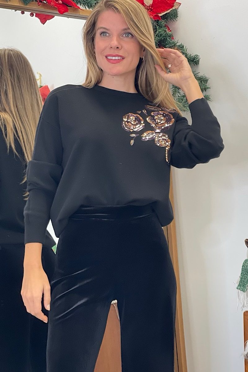 Pantalon Negro Velvet