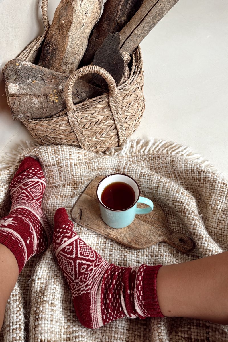 Calcetin Navidad Copos