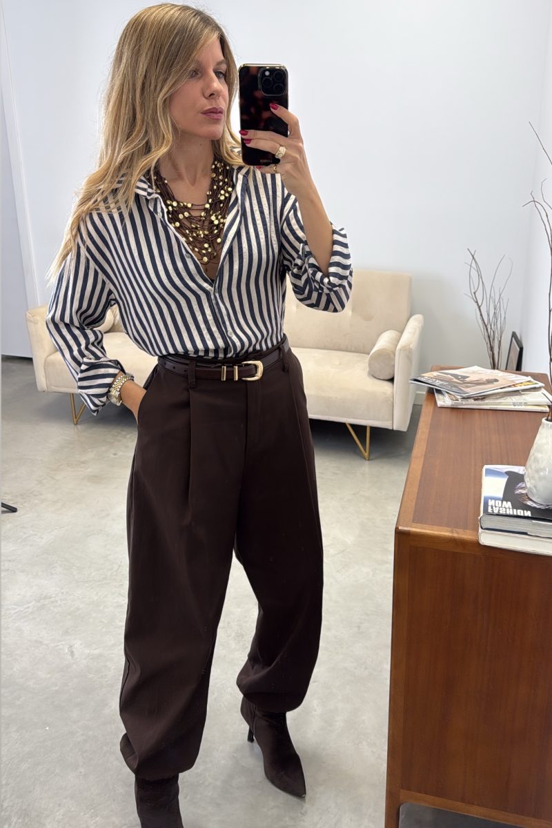 Camisa Rayas Marino Giselle