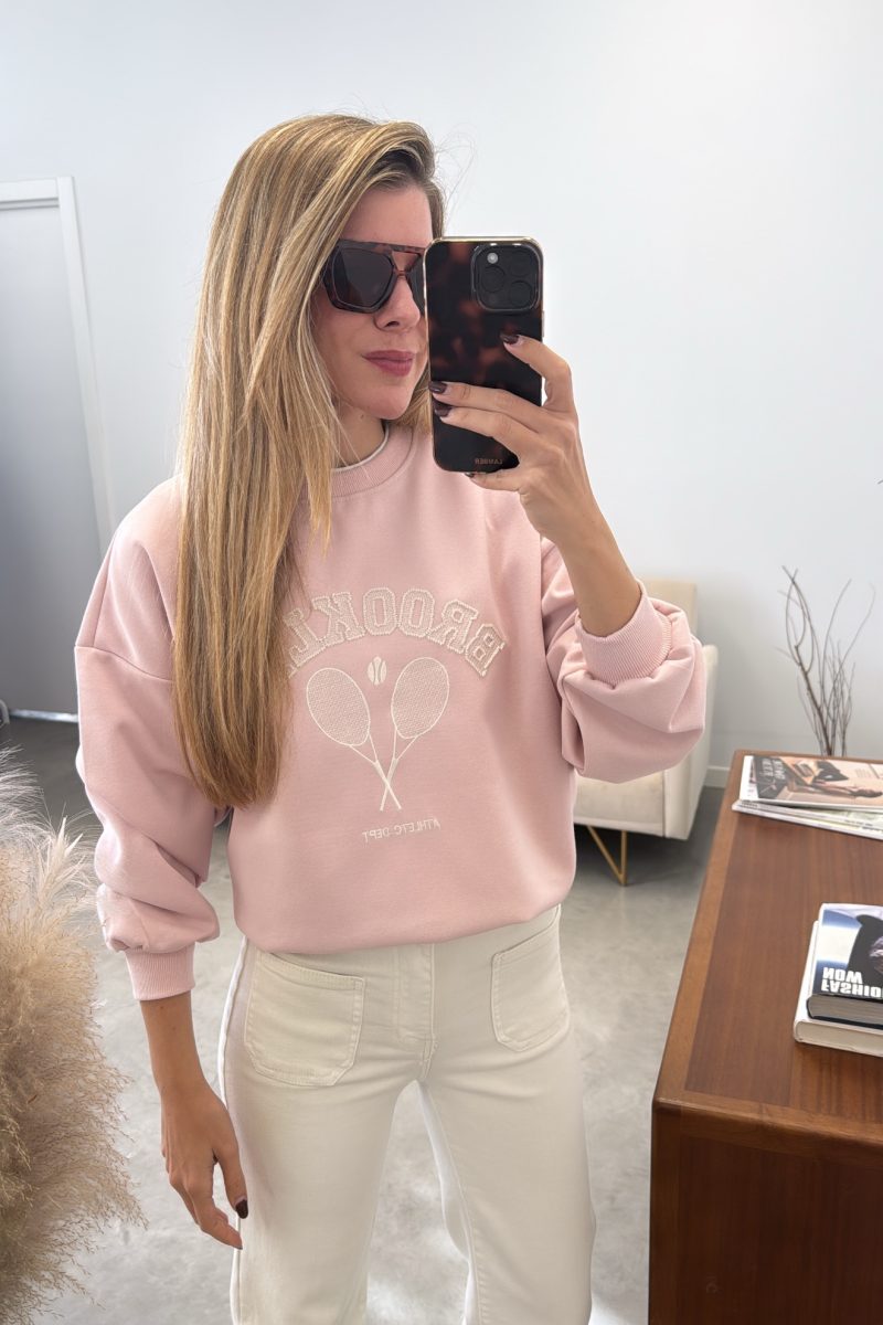 Sudadera Rosa Brooklyn