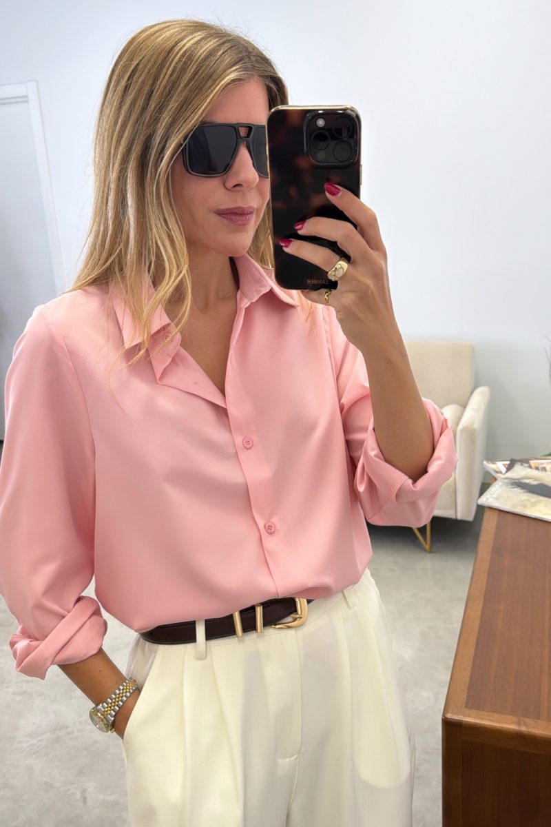 Camisa Rosa Basic