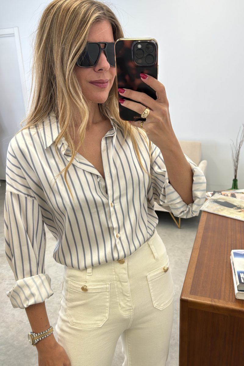 Camisa Satinada Rayas