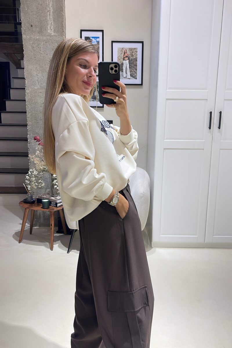 Sudadera Beige Brooklyn