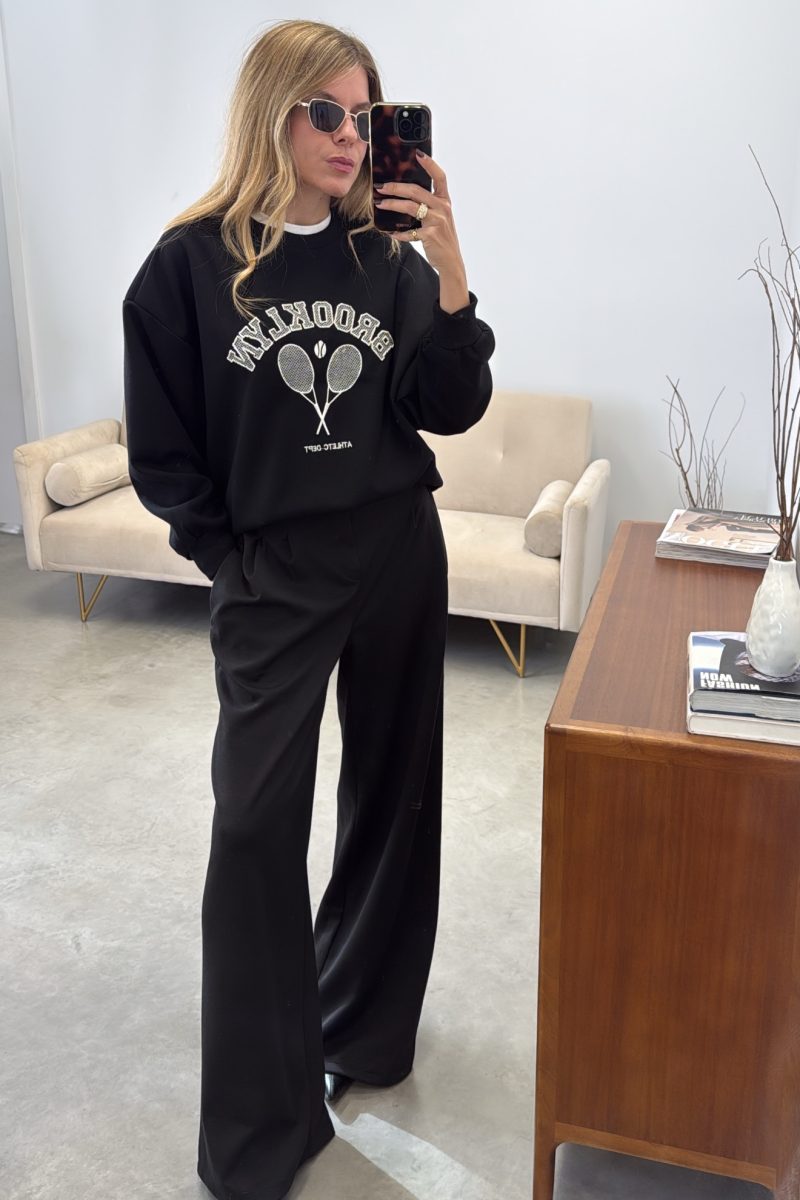 Pantalon Negro Sweatpants