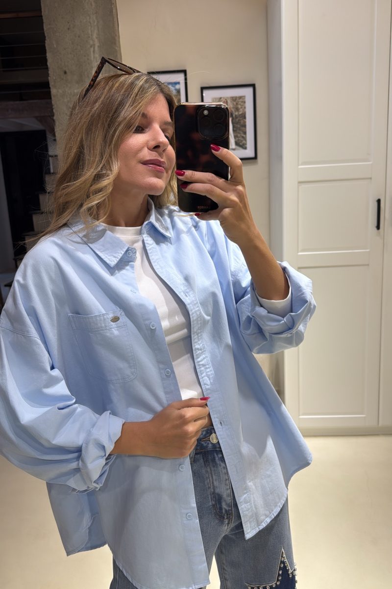 Camisa Celeste Tamara