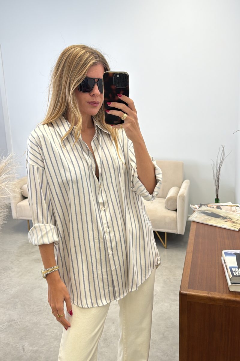 Camisa Satinada Rayas