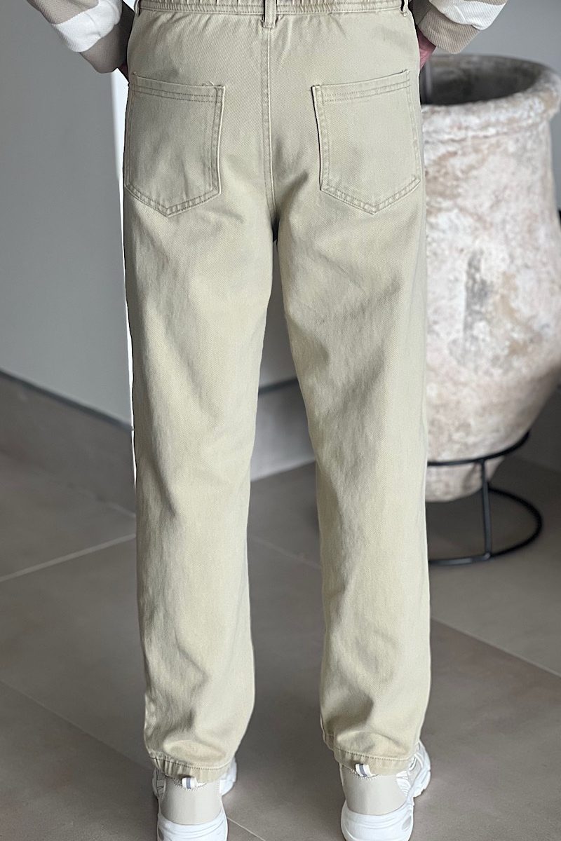 Pantalon Cargo Beige