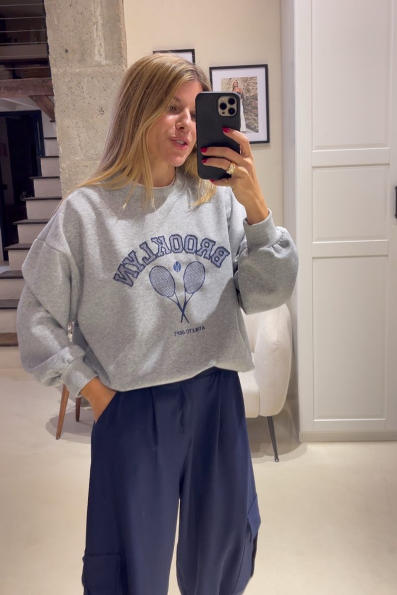 Sudadera Gris Brooklyn