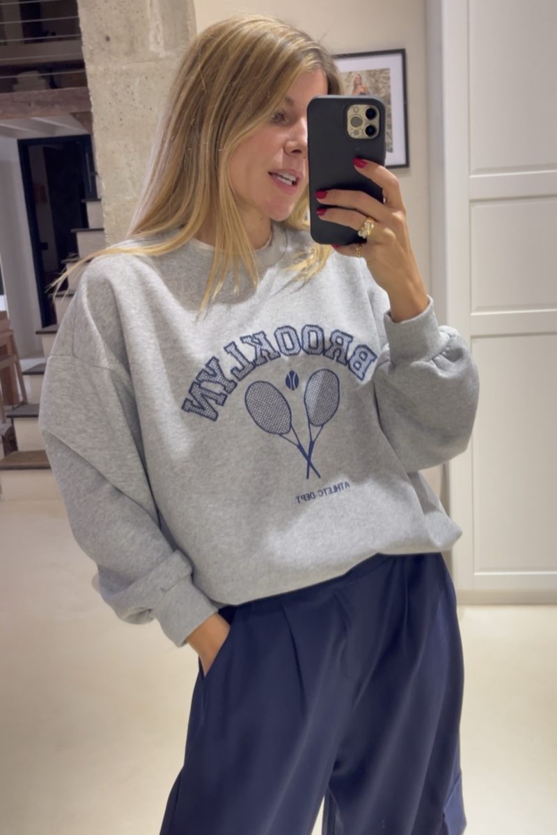 Sudadera Gris Brooklyn