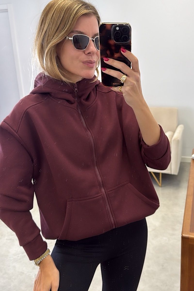 Sudadera Burdeos Madrid