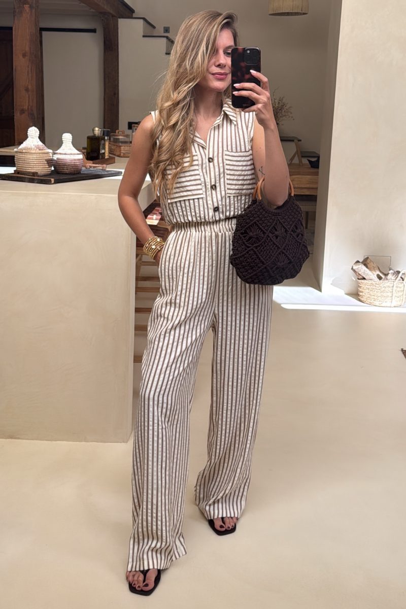 Conjunto Camel Rayas