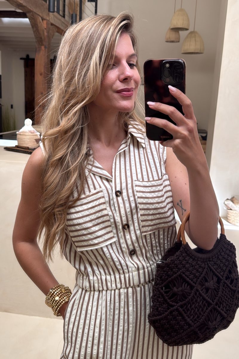 Conjunto Camel Rayas