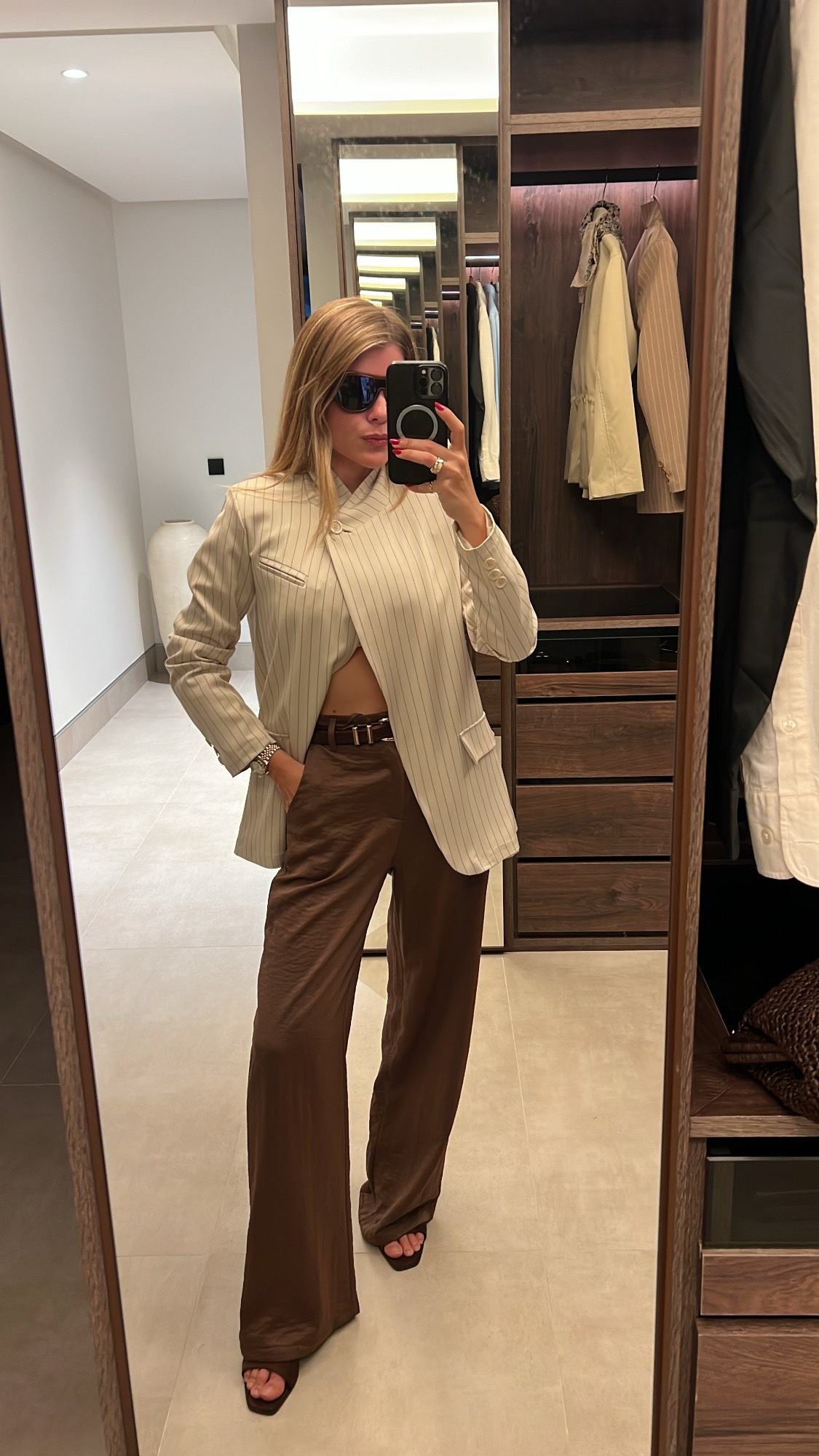 Pantalon Marron Marbella