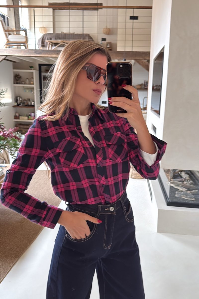 Camisa Pink Cuadros