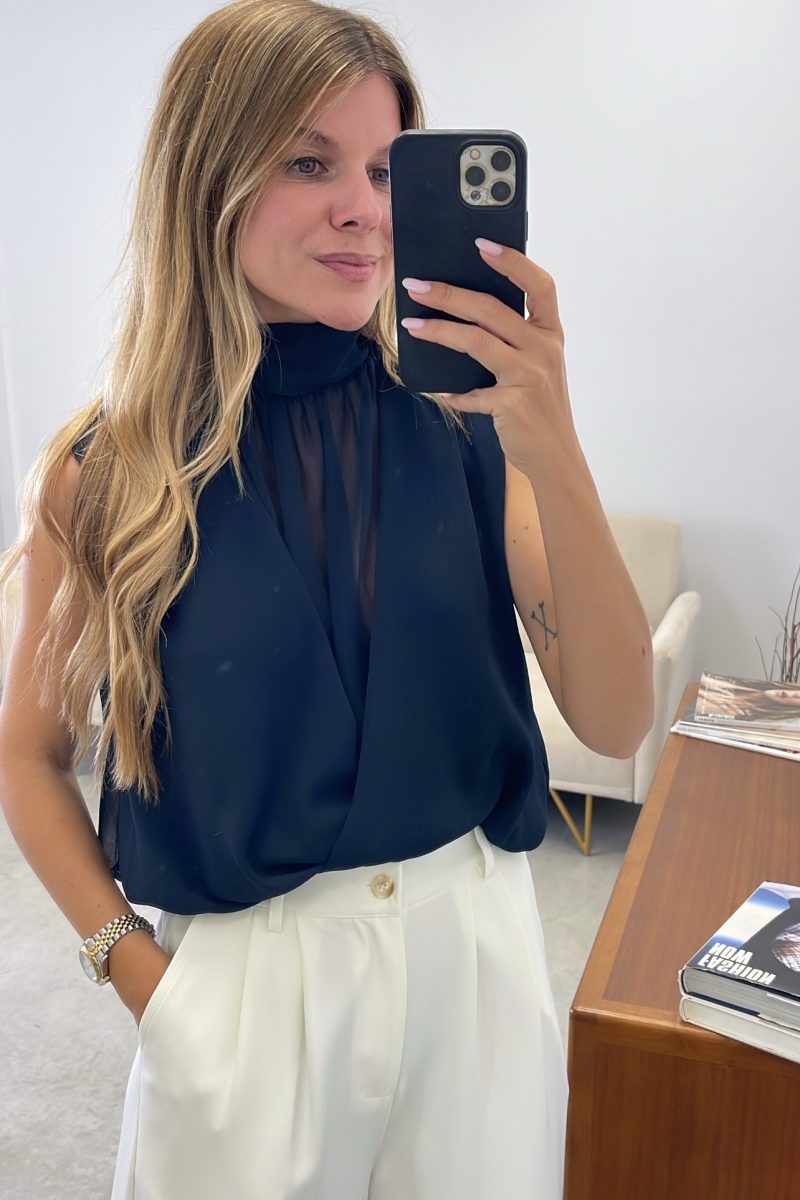 Blusa Marino Grecia