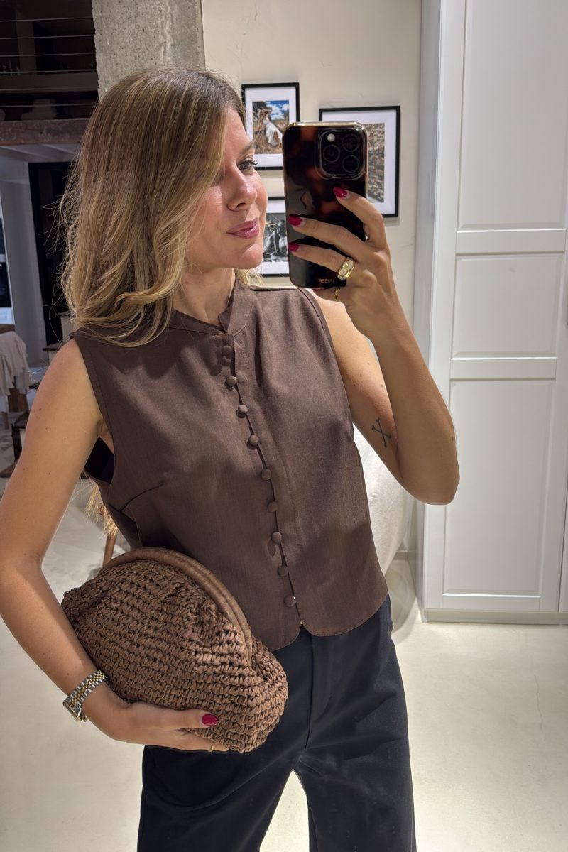 Chaleco Marron Kaori