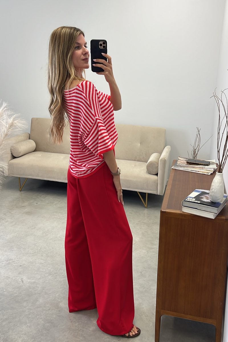 Pantalon Rojo Pareo