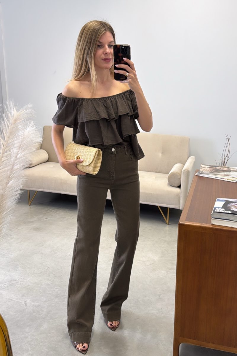 Vaquero Marron Wide Leg I3