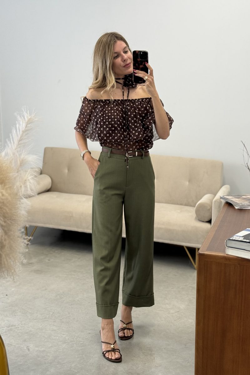 Pantalon Kaki Capri