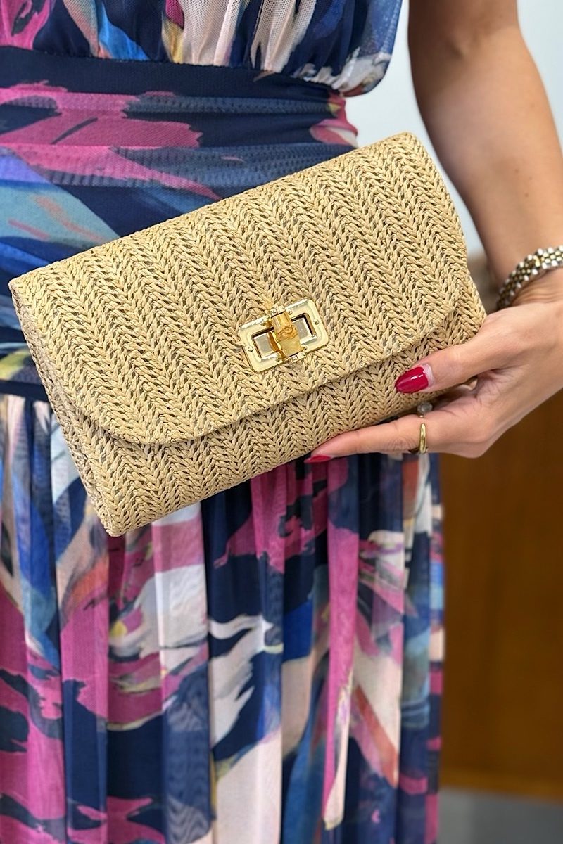 Bolso Beige Clutch