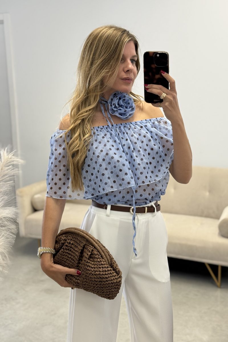 Blusa Celeste Sevilla